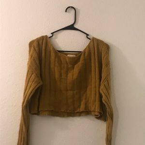 Silence + Noise Cropped Sweater Medium